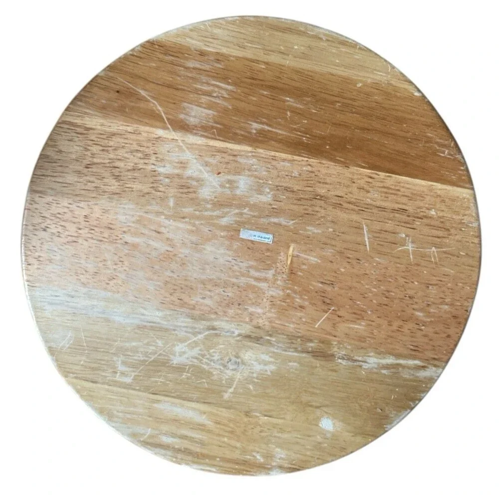 Crate & Barrel Wooden Chip Dip Bowl 12